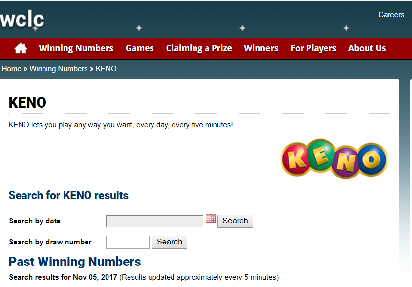 Keno results