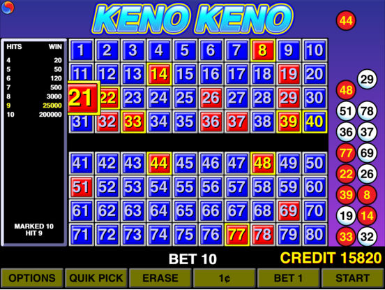 Keno Keno app