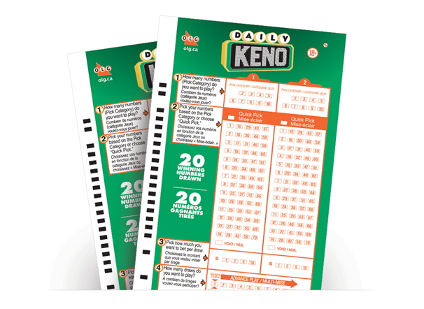 Daily Keno Ticket