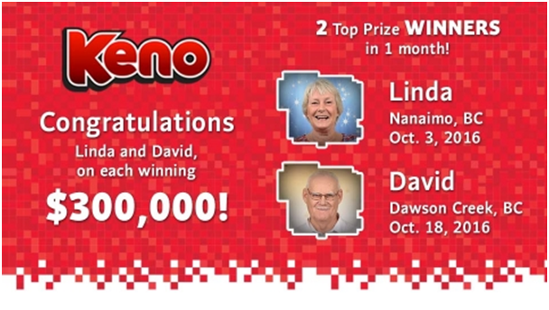 Keno BCLC Prizes