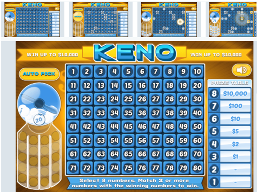 Check results of Instant Keno in Quebec