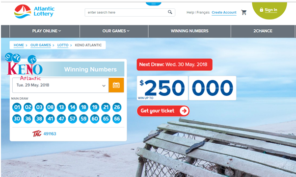 Atlantic Keno Winning Numbers