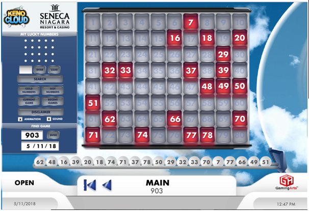 How to play Keno at Seneca Niagara