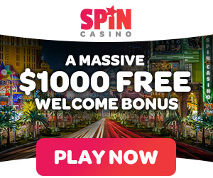 $1000 Free welcome bonus at Spin Casino