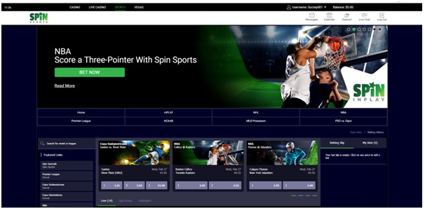 Spin Casino Sports