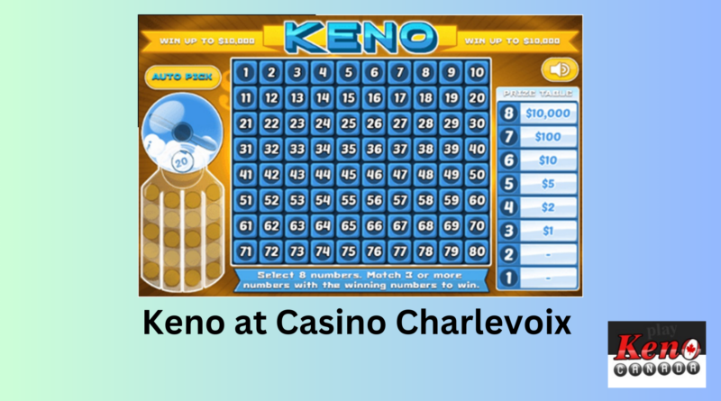 Keno at Casino Charlevoix