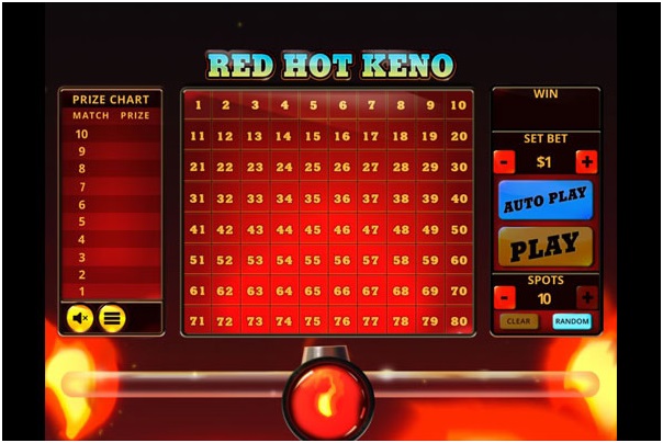 red hot keno game