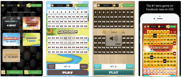 Keno Empire Game app features