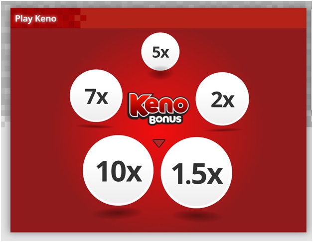 Keno games at Play Now Canada