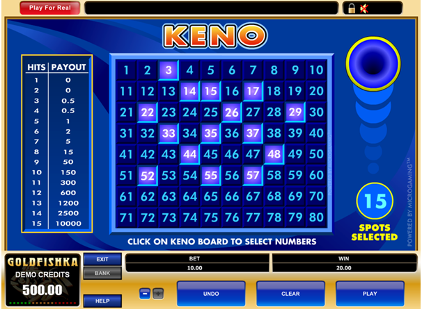 Keno game online