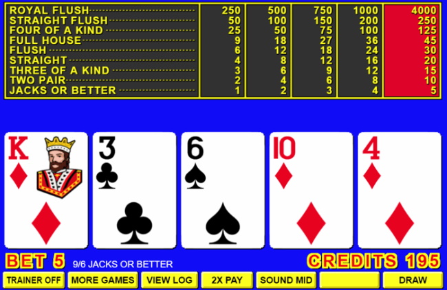Strategy for Winning at Video Poker