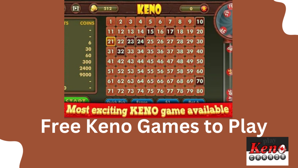 Free Keno Games to Play at Online Casinos in Canada without spending