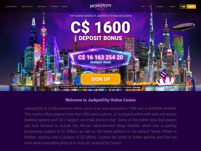 Why should you sign-up for Jackpot City Casino?