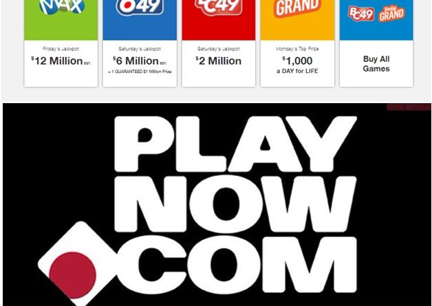 How much free bonus you get to play Lotto games at Play now casino Canada