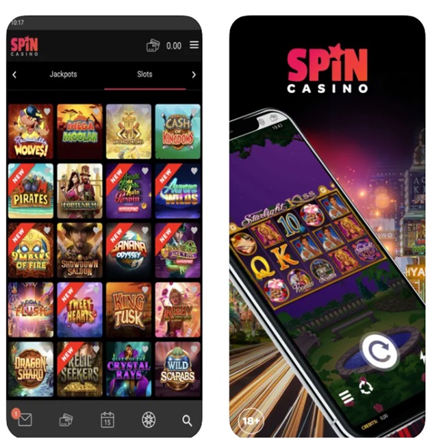 Most diverse slots at Spin Casino