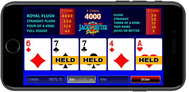 Video poker at Spin Casino