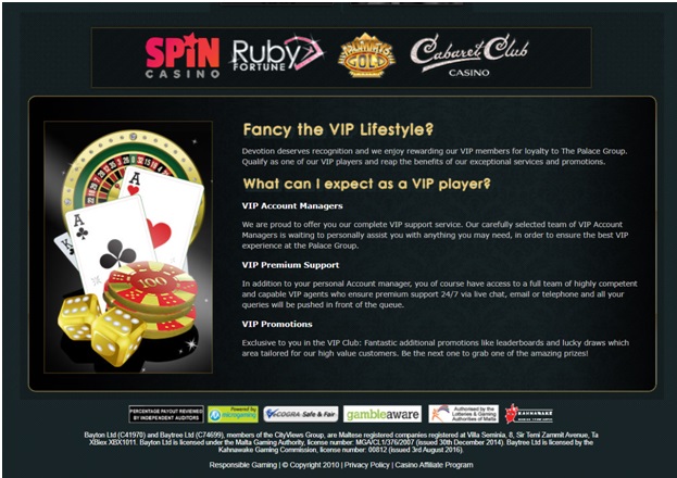 What is the VIP offers for Canadians at casinos