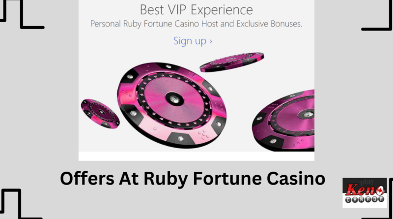 Offers at Ruby Fortune Casino